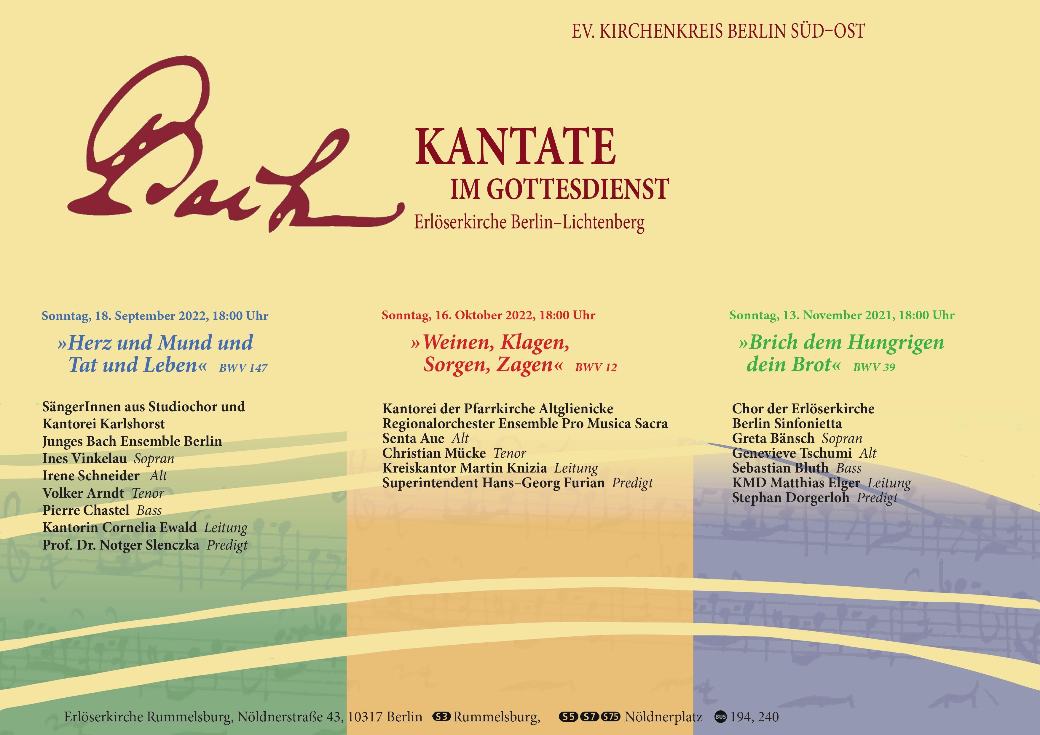 Bachkantate im Gottesdienst